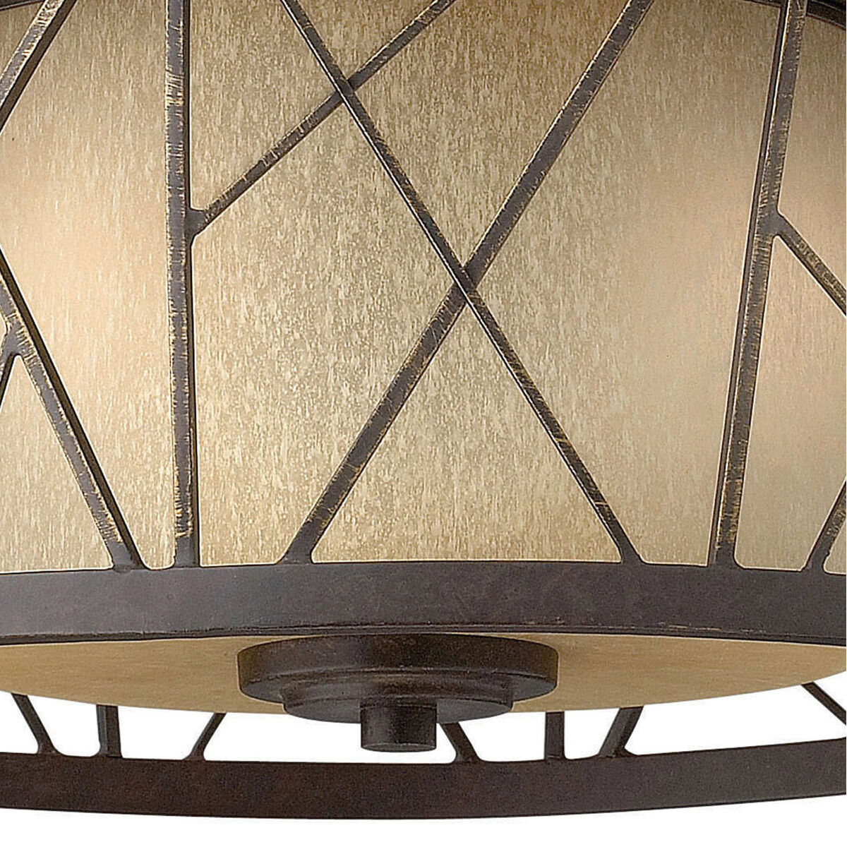 Nest 2 Light 16.5 inch Oil Rubbed Bronze Flush Mount Ceiling Light