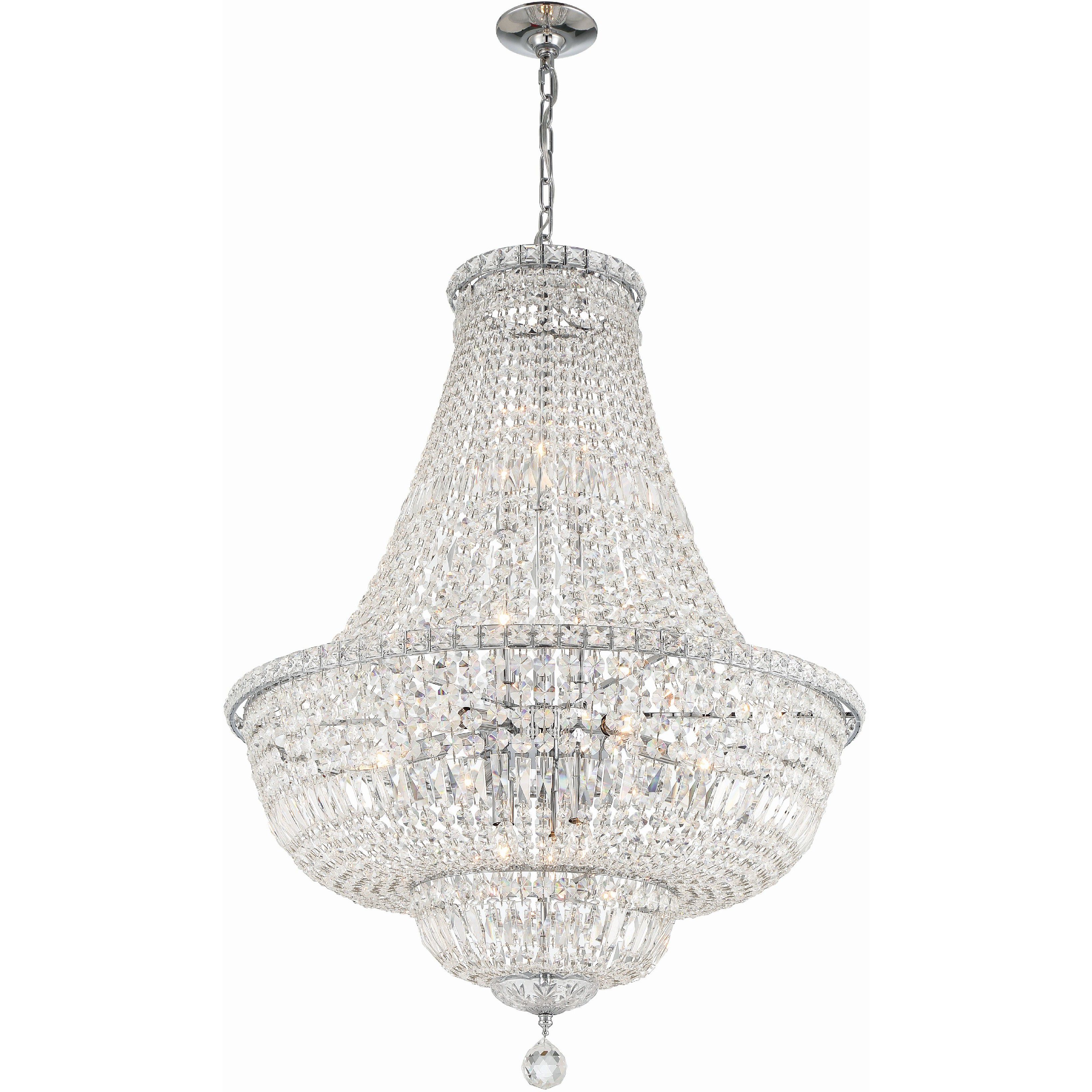 Roslyn 15 Light 28 inch Polished Chrome Chandelier Ceiling Light