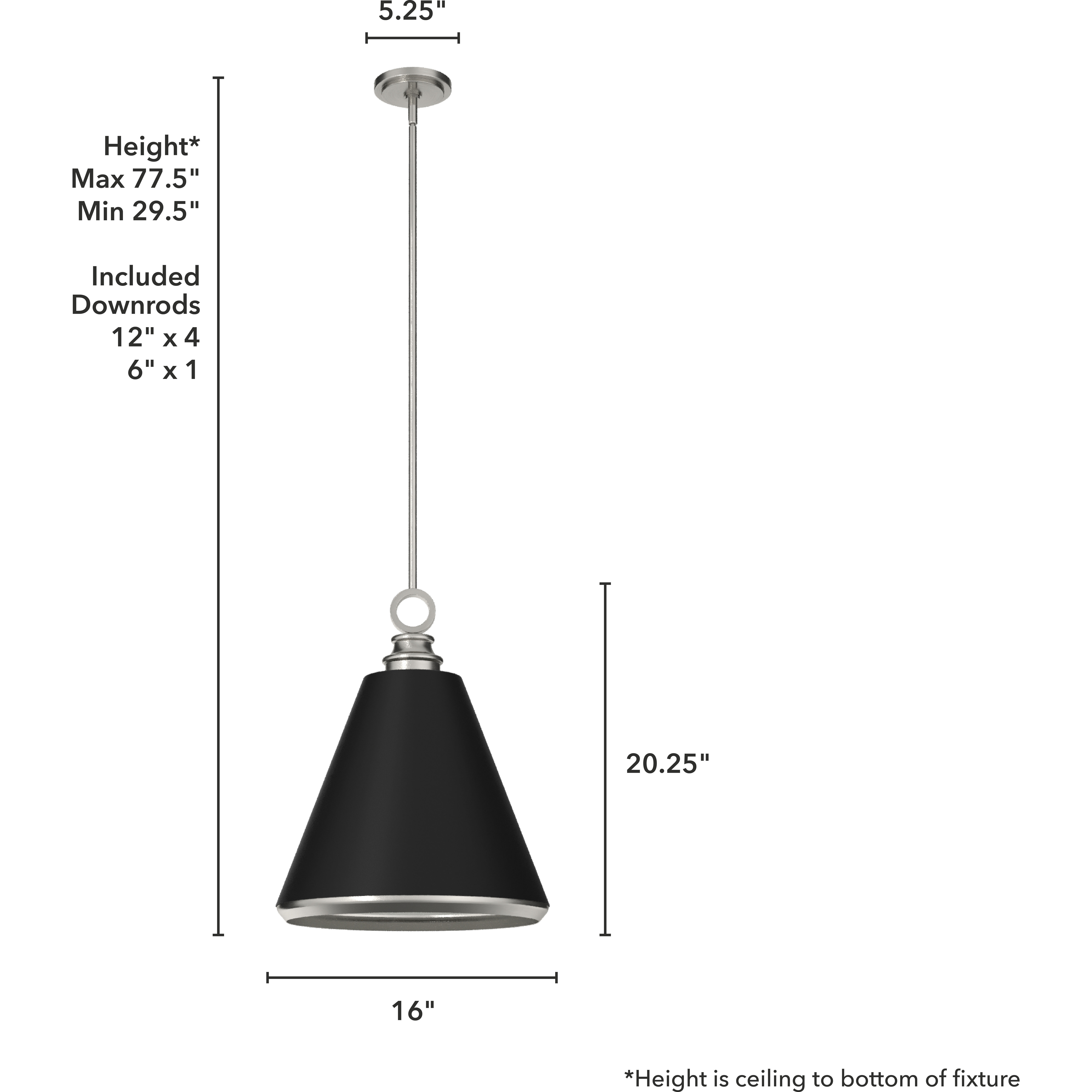 Klein 3 Light 16 inch Pendant Ceiling Light