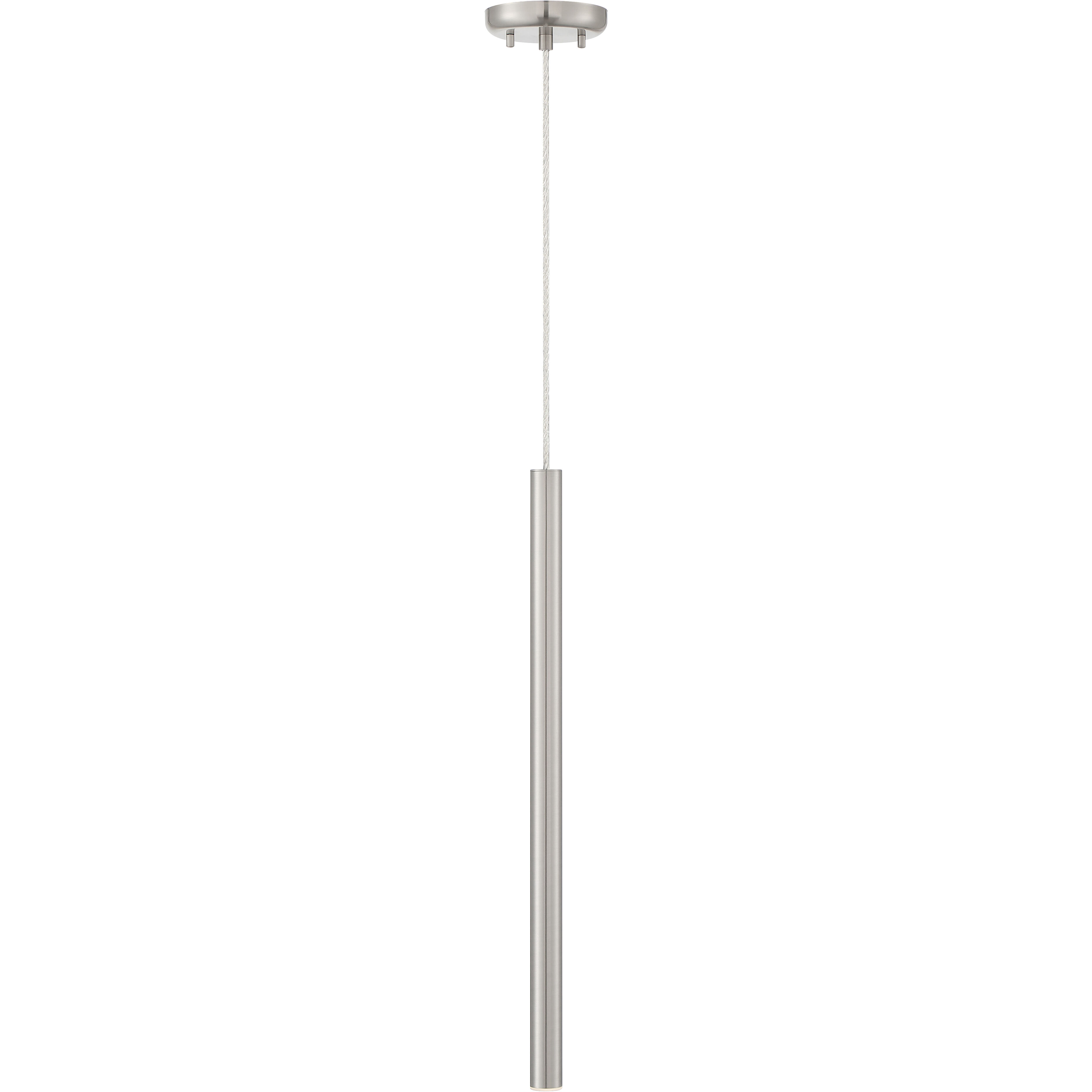 Forest LED 4.75 inch Brushed Nickel Pendant Ceiling Light in Brushed Nickel Steel, 1, 3