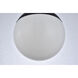 Eclipse 1 Light 8 inch Black Pendant Ceiling Light