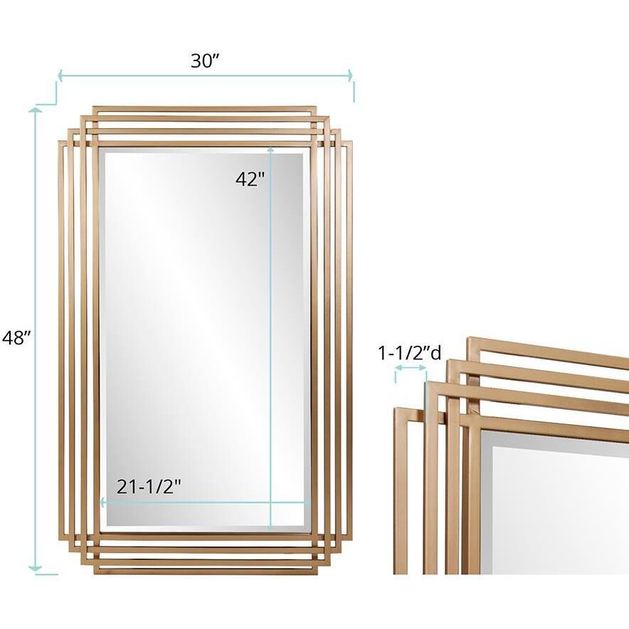 Bancroft 48 X 30 inch Metallic Gold Vanity Mirror