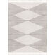 Alhambra 84 X 63 inch Light Grey Rug in 5 x 8, Rectangle