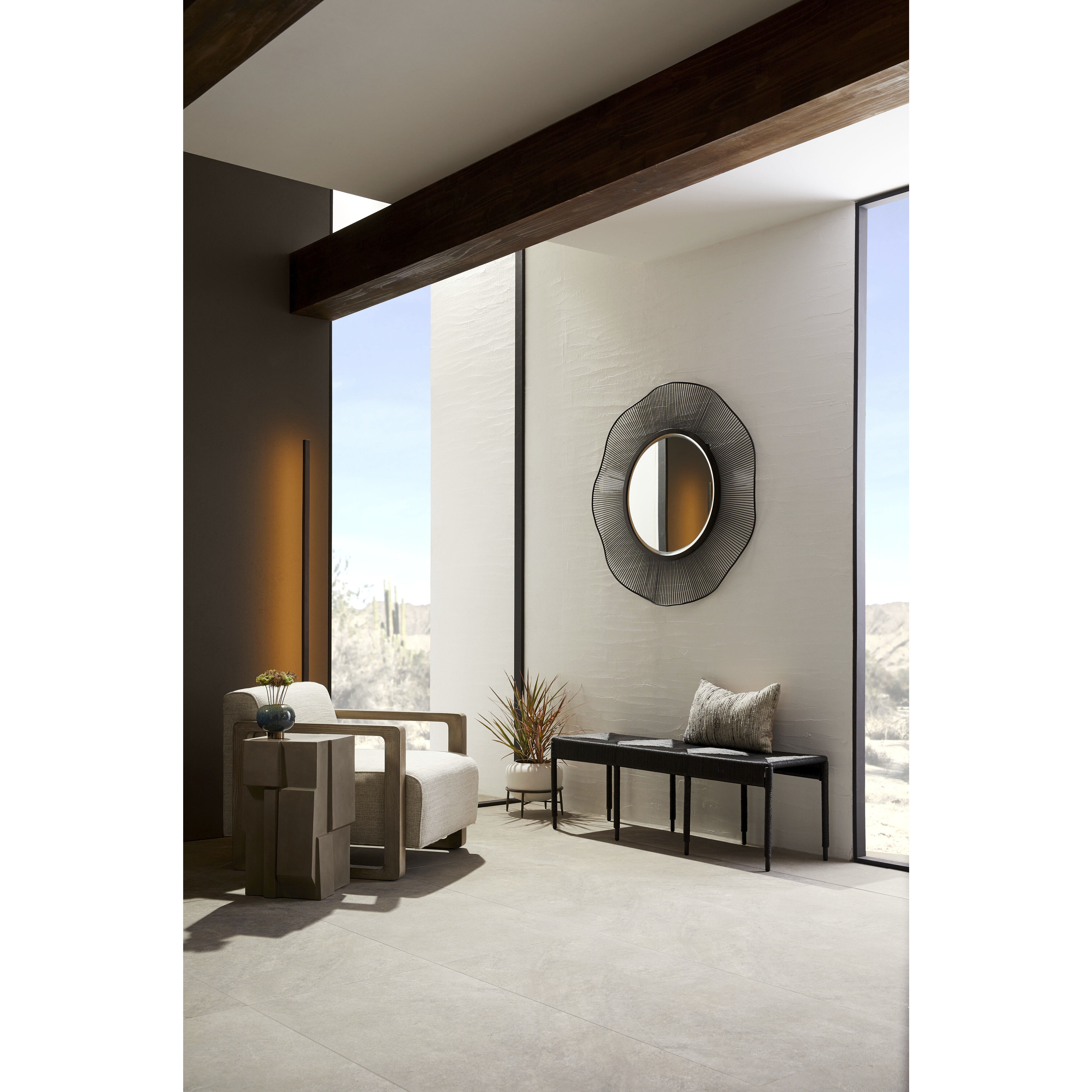 Clint 38 inch Antique Bronze Cocktail Table