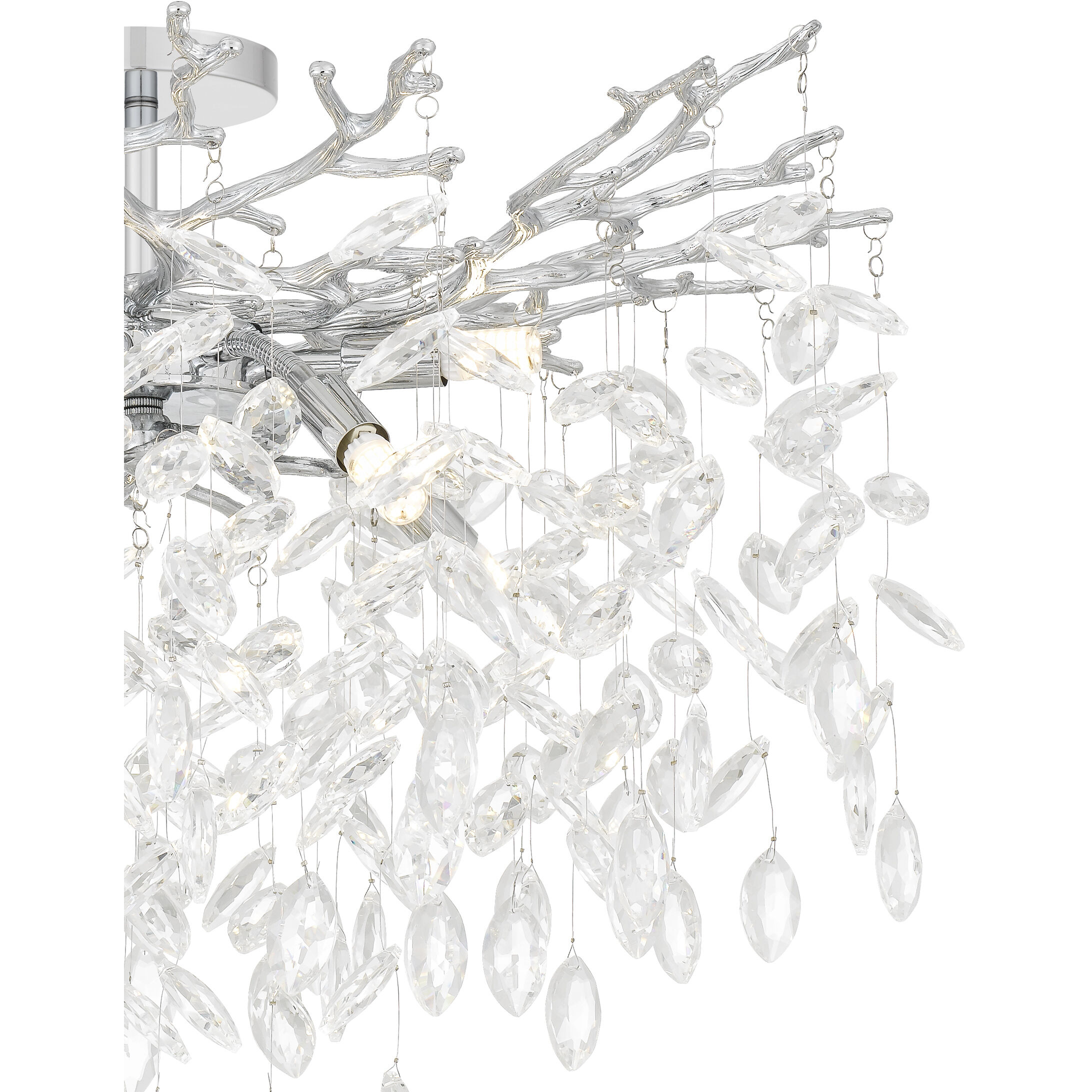 Isobel 8 Light 26 inch Polished Chrome Semi-Flush Mount Ceiling Light