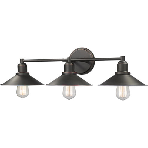 Casa 3 Light 27 inch Olde Bronze Vanity Wall Light in Olde Bronze Steel