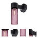 Juni 1 Light 12 inch Black Outdoor Sconce in Plum Bubble Glass, Incandescent