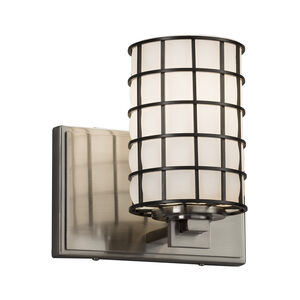 Wire Glass LED 7 inch Brushed Brass Wall Sconce Wall Light