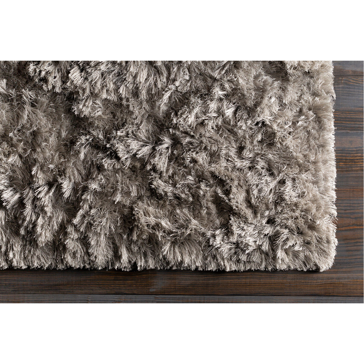 Whisper 96 X 60 inch Light Gray Rug in 5 x 8, Rectangle