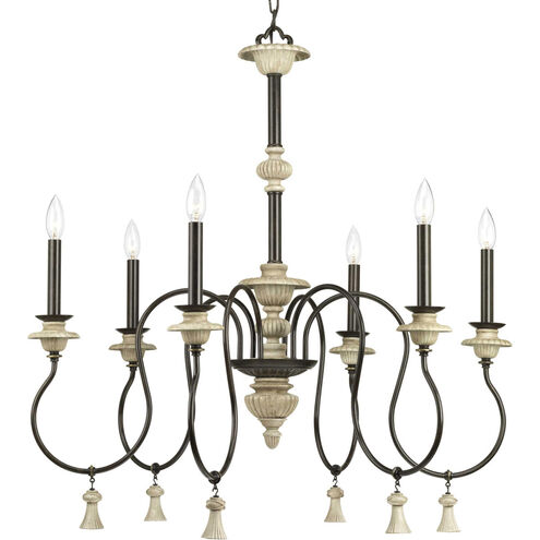 Bergamo 6 Light 32 inch Forged Bronze Chandelier Ceiling Light, Design Series
