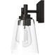 Westin 2 Light 15 inch Matte Black Bath Bar Wall Light 