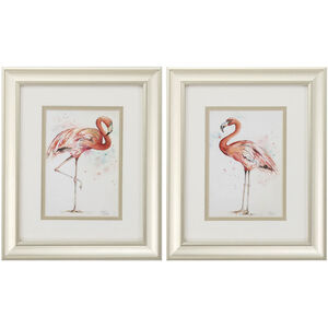 Waterside Pink Framed Art