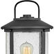 Estate Series Lakehouse LED 19 inch Black Outdoor Post Mount Lantern, Medium
