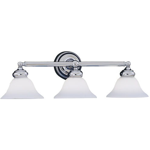 Opal Essence 3 Light 26.5 inch Chrome Bath Bar Wall Light