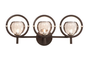 Lunaire 3 Light 23 inch Old Bronze Wall Sconce Wall Light