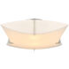 Bento 2 Light 17.8 inch Sterling Semi-Flush Ceiling Light