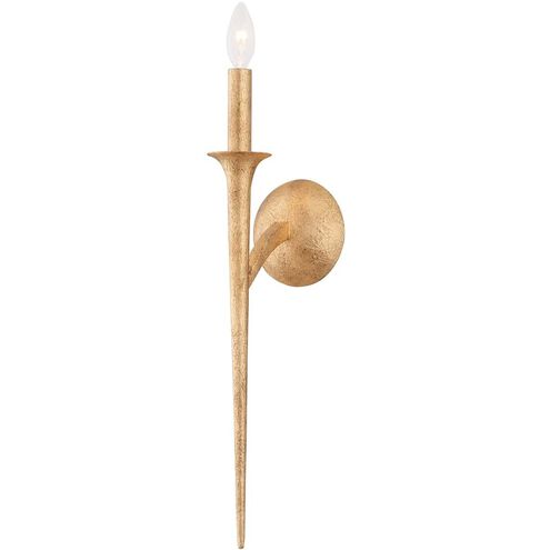 Luca 1 Light 5 inch Vintage Gold Leaf Wall Sconce Wall Light