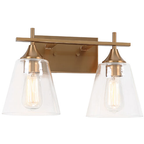 Hollis Wall Sconce Wall Light in Aged Gold Brass