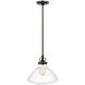Belton 1 Light 12.63 inch Bronze Pendant Ceiling Light, Small