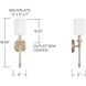 Breigh 1 Light 5 inch Brushed Champagne Sconce Wall Light