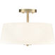 Laphia 3 Light 15.75 inch Semi-Flush Mount