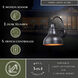 Delano Oil Burnished Bronze and Light Gold Outdoor Motion Sensor