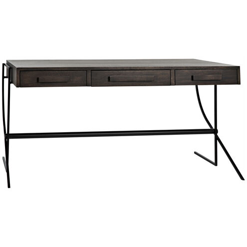 Frank 62.5 X 31 inch Ebony Walnut Desk