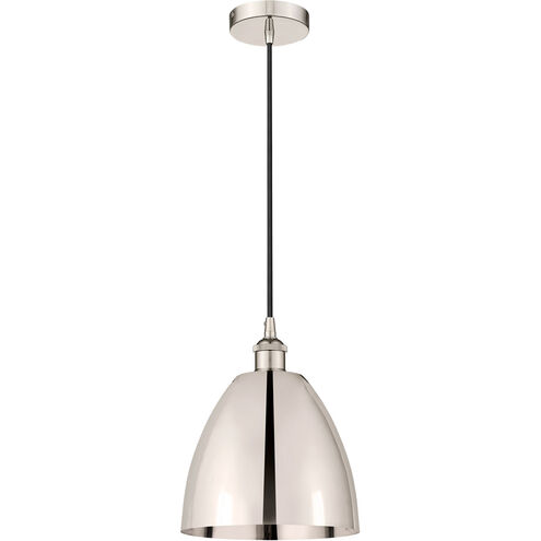 Edison Dome 1 Light 9 inch Polished Nickel Mini Pendant Ceiling Light