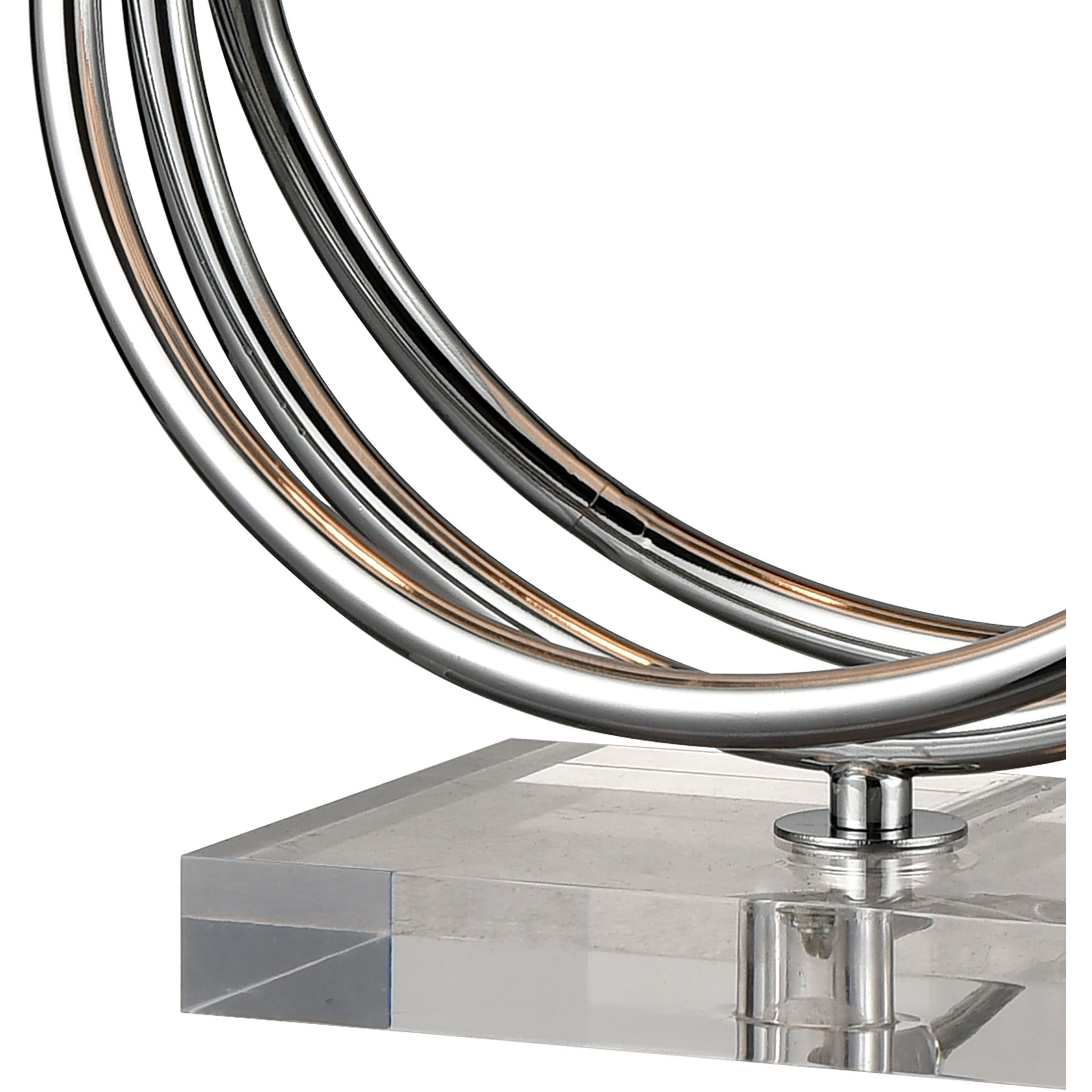 Eero 24 inch 100 watt Chrome Table Lamp Portable Light