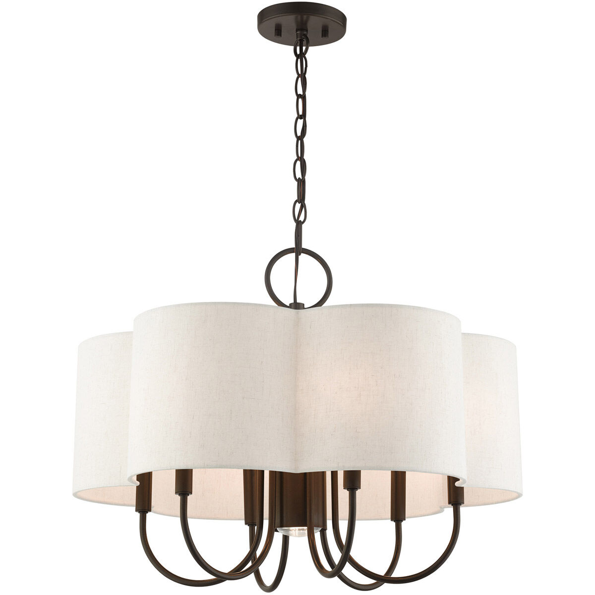 Solstice 7 Light 24 inch English Bronze Chandelier Ceiling Light