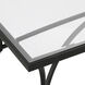 Alayna 48 X 18 inch Satin Black and Clear Glass Coffee Table