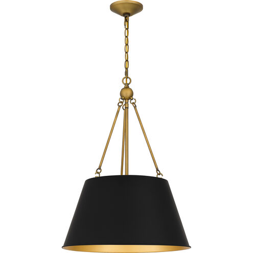 Quoizel Aberdale 4 Light 19 inch Matte Black Pendant Ceiling Light QP5597MBK - Open Box