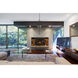 Euclid 4 Light 29.5 inch Matte Black Chandelier Ceiling Light