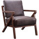 Drexel Brown Arm Chair in Black