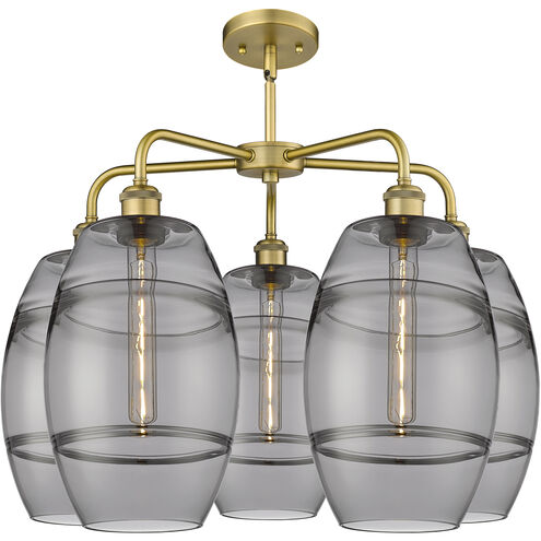 Ballston Vaz 5 Light 26 inch Brushed Brass Stem Hung Chandelier Ceiling Light