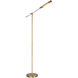 Astrid 54.69 inch 5.00 watt Metal Shade/Vintage Brass Floor Lamp Portable Light