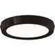 Argo LED 7 inch Black Flush Mount Ceiling Light in 7in.