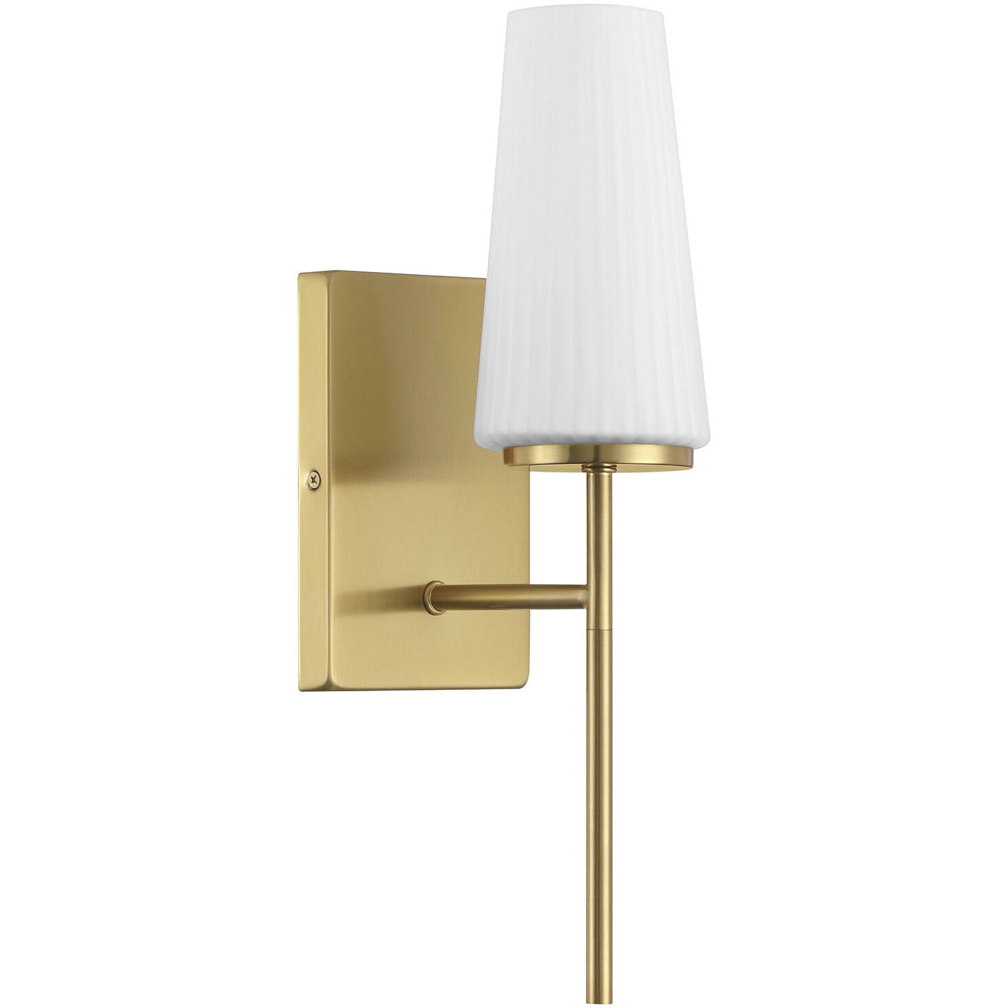 Transitional 1 Light 4.75 inch Natural Brass Wall Sconce Wall Light