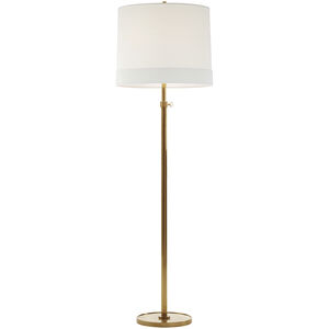 Barbara Barry Simple Scallop 62.5 inch 150.00 watt Soft Brass Floor Lamp Portable Light in Linen