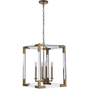 Boxford 4 Light 14 inch Brass Pendant Ceiling Light
