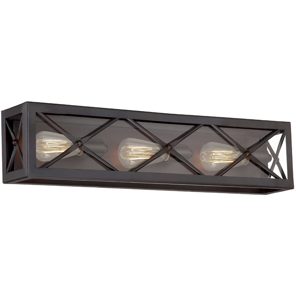 High Line 3 Light 26 inch Satin Bronze Bath Bar Wall Light