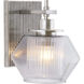 Holm 1 Light 8.5 inch Pewter and Gray Sconce Wall Light