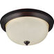 Geary 1 Light 10.5 inch Bronze Flush Mount Ceiling Light