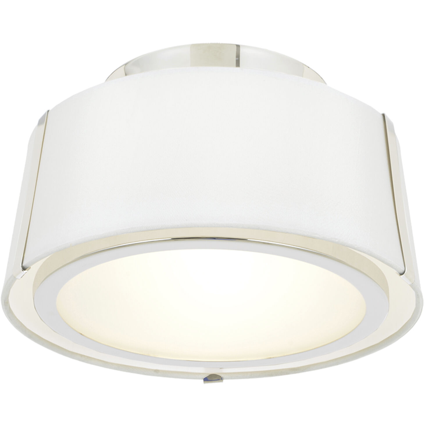 Fulton 2 Light 12 inch Polished Nickel Semi Flush Ceiling Light