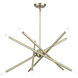 Soho 10 Light 28 inch Antique Brass Chandelier Ceiling Light