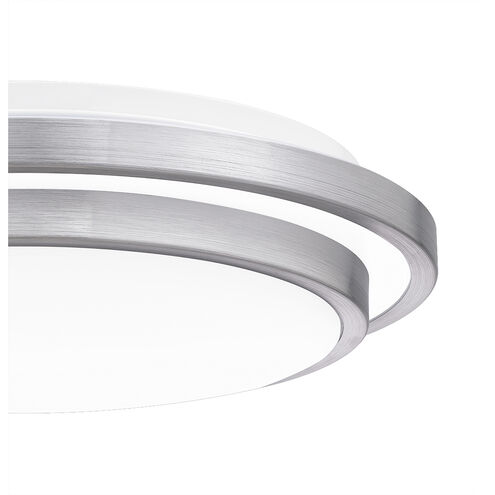Irving 14 inch Brushed Aluminum Semi-Flush Mount Ceiling Light