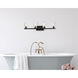 Cassie 4 Light 32 inch Black Bath Sconce Wall Light