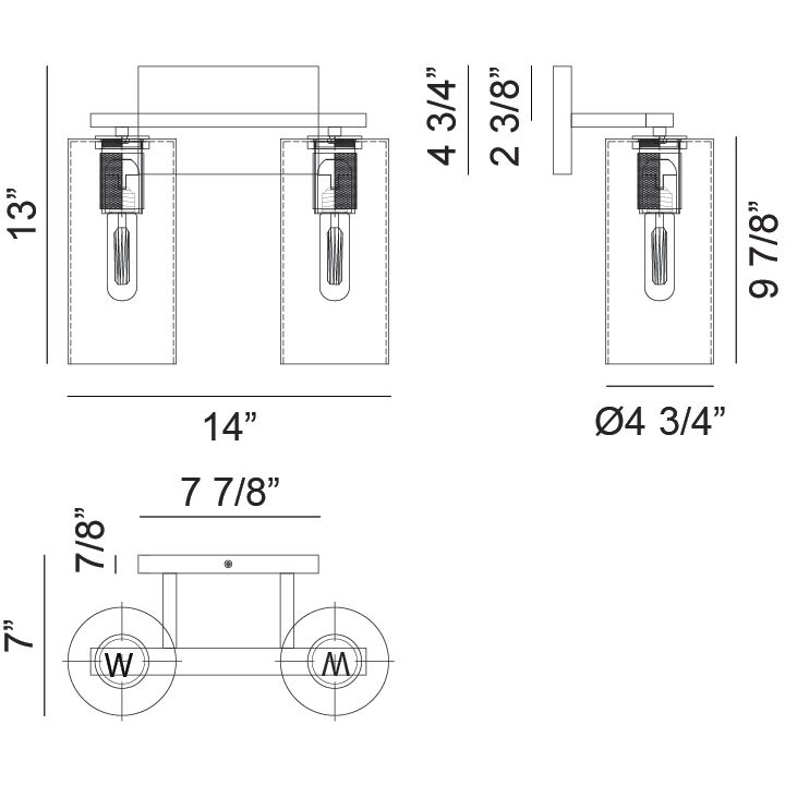Lincoln 2 Light 14 inch Aged Gold Brass Wall Sconce Wall Light
