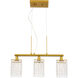 Taylor 3 Light 22 inch Brass Pendant Ceiling Light