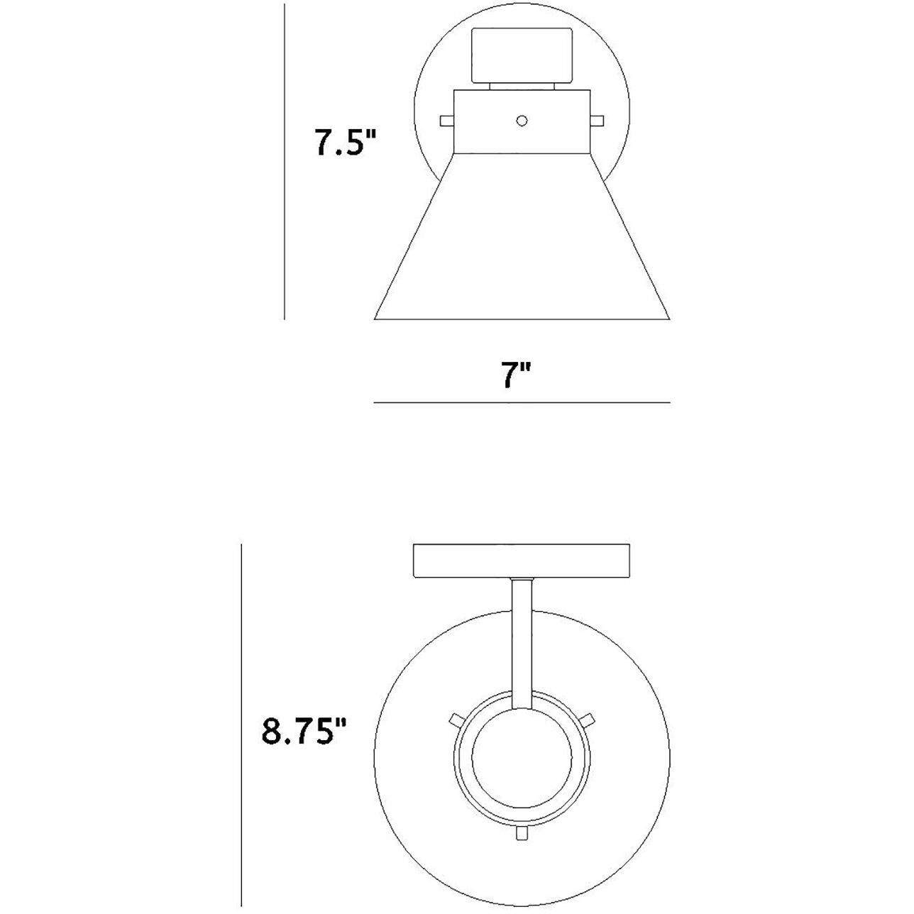 Willow Creek 1 Light 8.75 inch Brushed Gold Vanity Light Wall Light